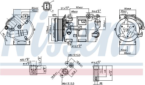 Nissens 890210 - Kompressori, ilmastointilaite inparts.fi