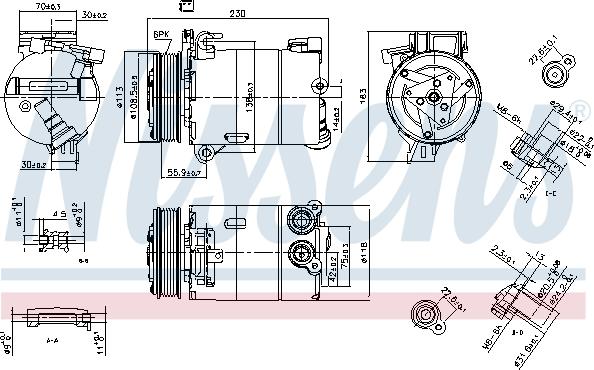 Nissens 890213 - Kompressori, ilmastointilaite inparts.fi