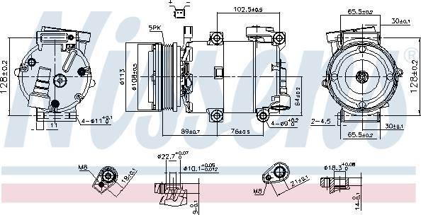 Nissens 890788 - Kompressori, ilmastointilaite inparts.fi