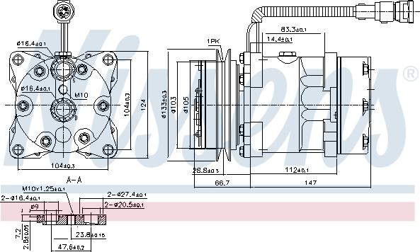 Nissens 89078 - Kompressori, ilmastointilaite inparts.fi