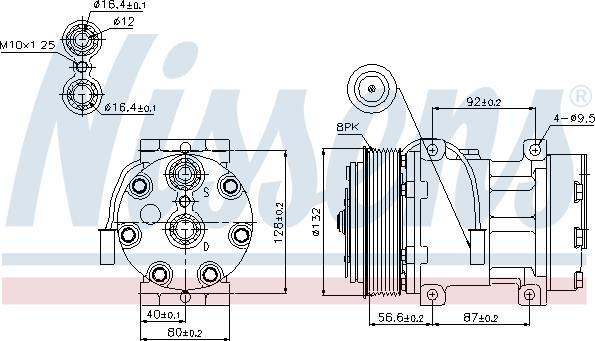 Nissens 89140 - Kompressori, ilmastointilaite inparts.fi