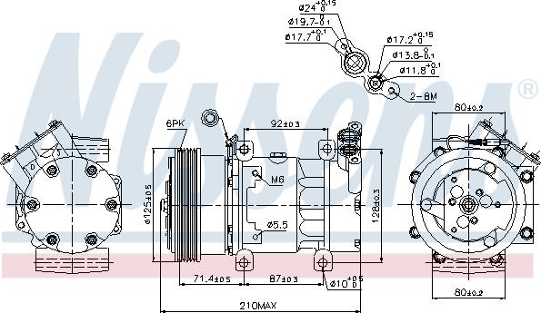 Nissens 89159 - Kompressori, ilmastointilaite inparts.fi