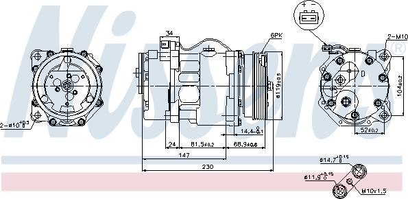 Nissens 89165 - Kompressori, ilmastointilaite inparts.fi