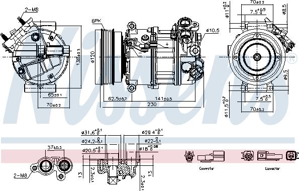 Nissens 891004 - Kompressori, ilmastointilaite inparts.fi