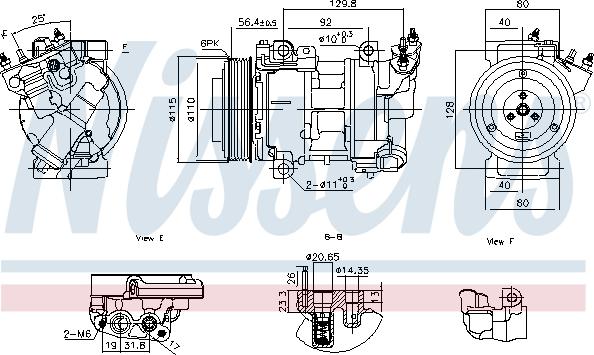 Nissens 891016 - Kompressori, ilmastointilaite inparts.fi