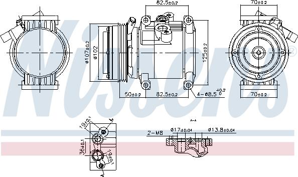 Nissens 891011 - Kompressori, ilmastointilaite inparts.fi