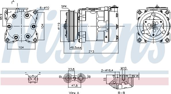 Nissens 891039 - Kompressori, ilmastointilaite inparts.fi