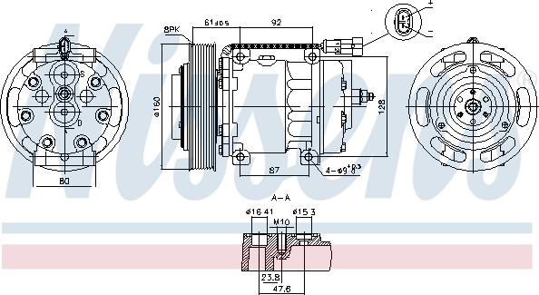 Nissens 891073 - Kompressori, ilmastointilaite inparts.fi