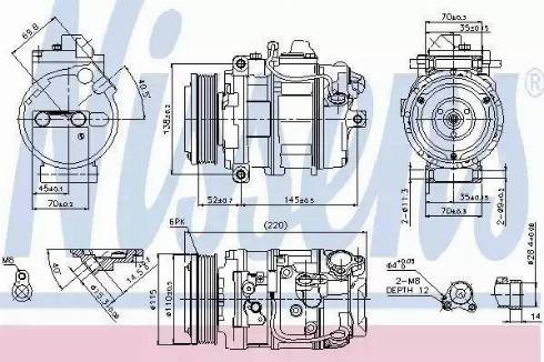 Nissens 89114 - Kompressori, ilmastointilaite inparts.fi