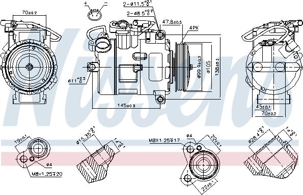 Nissens 89116 - Kompressori, ilmastointilaite inparts.fi