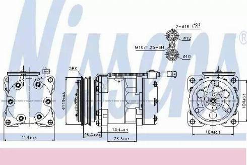 Nissens 89110 - Kompressori, ilmastointilaite inparts.fi