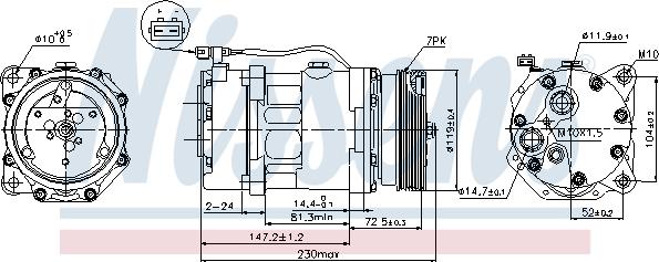 Nissens 89118 - Kompressori, ilmastointilaite inparts.fi