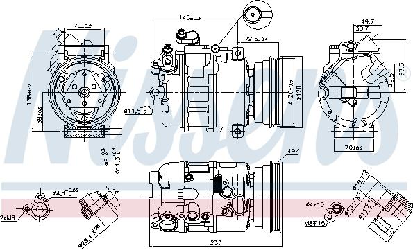 Nissens 89112 - Kompressori, ilmastointilaite inparts.fi