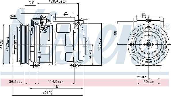 Nissens 89132 - Kompressori, ilmastointilaite inparts.fi