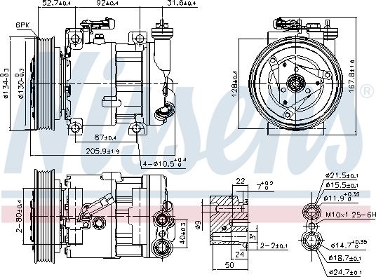 Nissens 89120 - Kompressori, ilmastointilaite inparts.fi