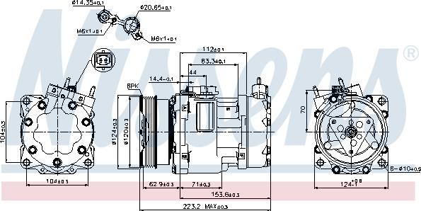 Nissens 89178 - Kompressori, ilmastointilaite inparts.fi