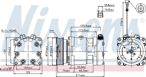 Nissens 89177 - Kompressori, ilmastointilaite inparts.fi