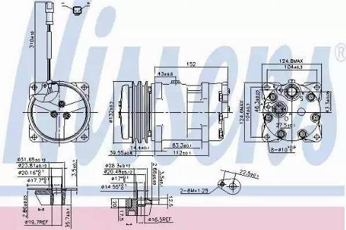 Nissens 89819 - Kompressori, ilmastointilaite inparts.fi