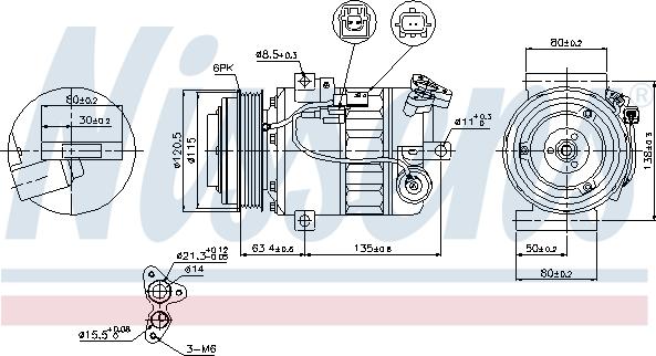 Nissens 89394 - Kompressori, ilmastointilaite inparts.fi