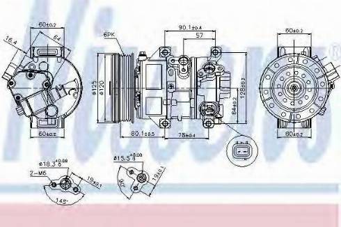 Nissens 89345 - Kompressori, ilmastointilaite inparts.fi