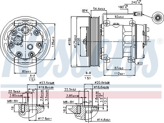 Nissens 89353 - Kompressori, ilmastointilaite inparts.fi