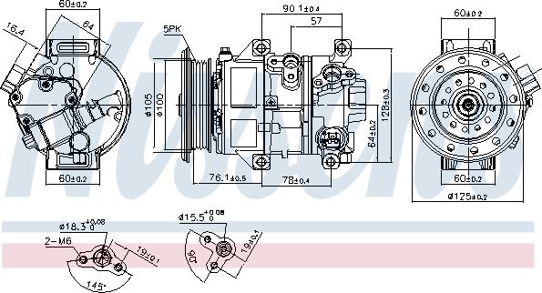 Nissens 89309 - Kompressori, ilmastointilaite inparts.fi