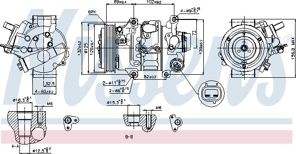 Nissens 89314 - Kompressori, ilmastointilaite inparts.fi