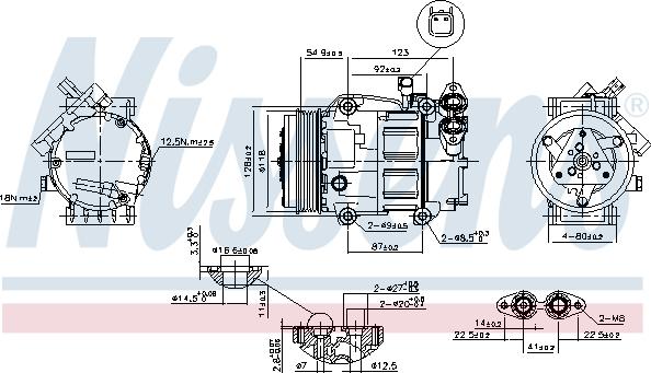 Nissens 89336 - Kompressori, ilmastointilaite inparts.fi