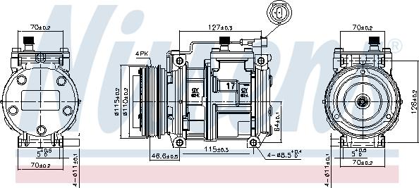 Nissens 89329 - Kompressori, ilmastointilaite inparts.fi