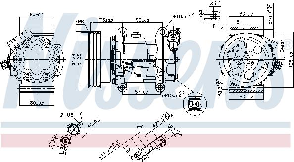 Nissens 89372 - Kompressori, ilmastointilaite inparts.fi