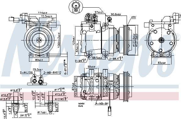 Nissens  89291 - Kompressori, ilmastointilaite inparts.fi