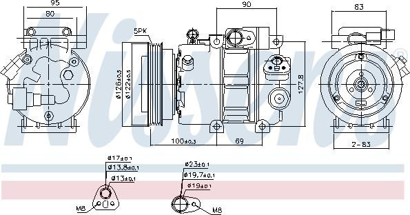 Nissens 89292 - Kompressori, ilmastointilaite inparts.fi