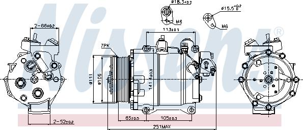 Nissens 89245 - Kompressori, ilmastointilaite inparts.fi