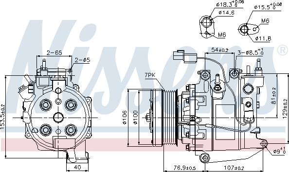 Nissens 89246 - Kompressori, ilmastointilaite inparts.fi