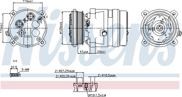 Nissens 89259 - Kompressori, ilmastointilaite inparts.fi