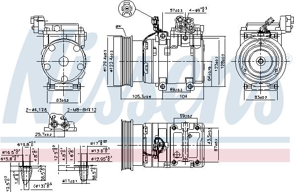 Nissens  89262 - Kompressori, ilmastointilaite inparts.fi