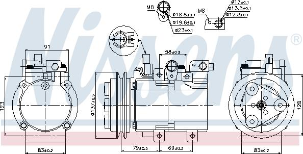 Nissens  89282 - Kompressori, ilmastointilaite inparts.fi