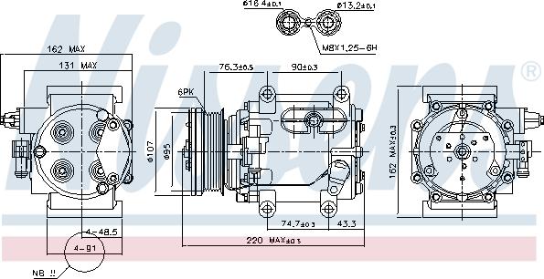 Nissens 89239 - Kompressori, ilmastointilaite inparts.fi