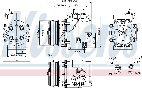 Nissens 89235 - Kompressori, ilmastointilaite inparts.fi