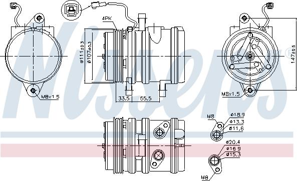 Nissens  89275 - Kompressori, ilmastointilaite inparts.fi