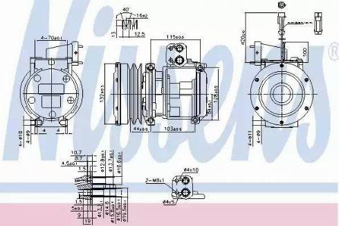 Nissens 89747 - Kompressori, ilmastointilaite inparts.fi