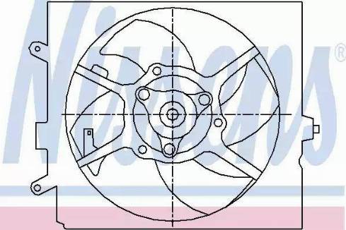 Nissens 85443 - Tuuletin, moottorin jäähdytys inparts.fi