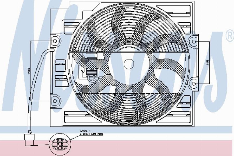 Nissens 85422 - Puhallin, ilmastointi inparts.fi