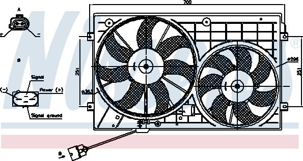 Nissens 85644 - Tuuletin, moottorin jäähdytys inparts.fi