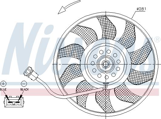 Nissens 85618 - Tuuletin, moottorin jäähdytys inparts.fi