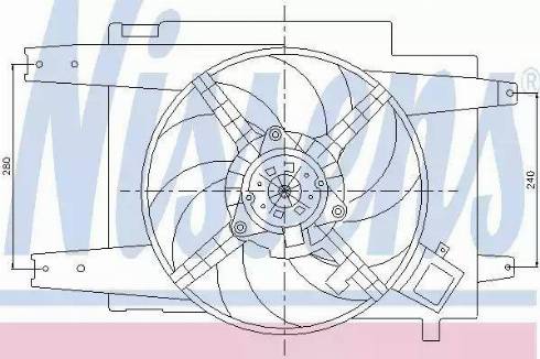 Nissens 85064 - Tuuletin, moottorin jäähdytys inparts.fi