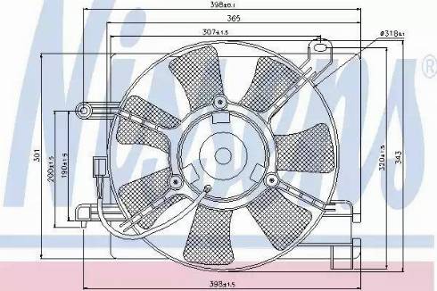 Nissens  85060 - Tuuletin, moottorin jäähdytys inparts.fi