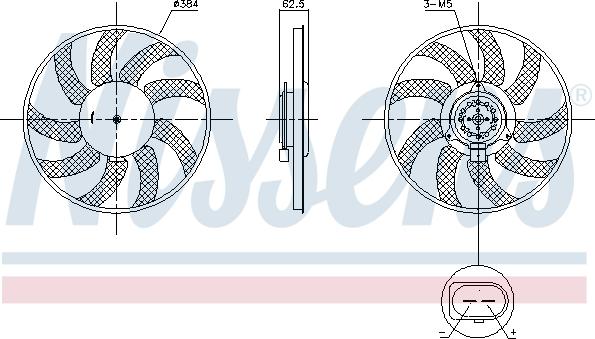 Nissens 850099 - Tuuletin, moottorin jäähdytys inparts.fi