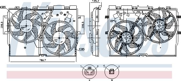 Nissens 850115 - Tuuletin, moottorin jäähdytys inparts.fi