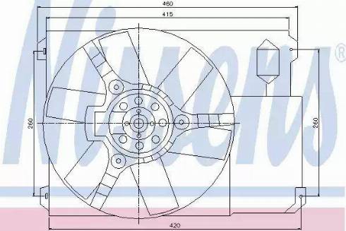 Nissens 85021 - Tuuletin, moottorin jäähdytys inparts.fi